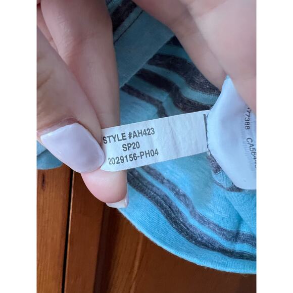 Crewcuts J. Crew Boys' Jersey Striped Crewneck T-Shirt Blue/Gray Size 6-7 - Picture 6 of 8